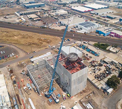 mobile crane Infrastructure australia