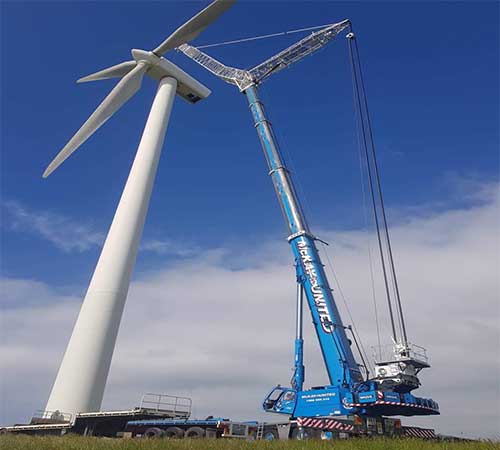 mobile crane Wind australia
